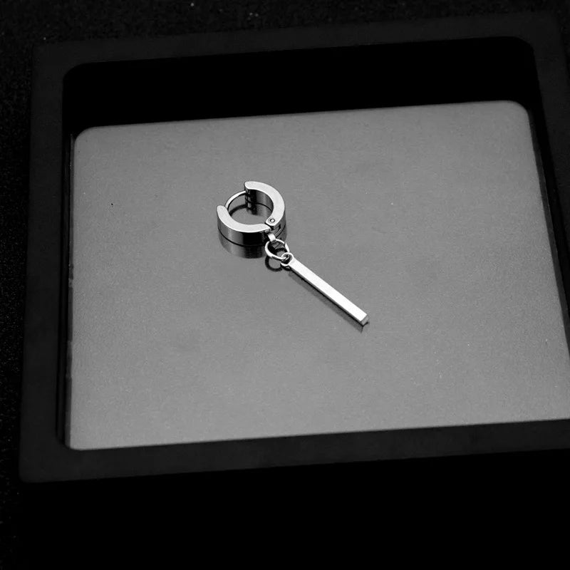 2023 Korean Wave New Felix Same Stainless Steel Earrings for Men's Punk Fashion Personalized Accessories Gift