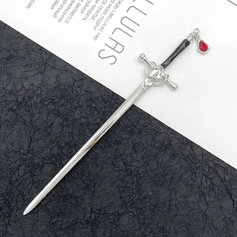 Classic Chinese Style Sword Hairpin Hair Accessories Vintage Headdress Hair Sticks Ponytail Holder Hair Jewelry Hairs Clips