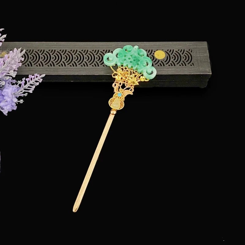 Exquisite Butterfly Hairpin Vintage Elegant Chinese Style Hair Stick For Women Ancientry Jewelry Tassel Hair Accessory