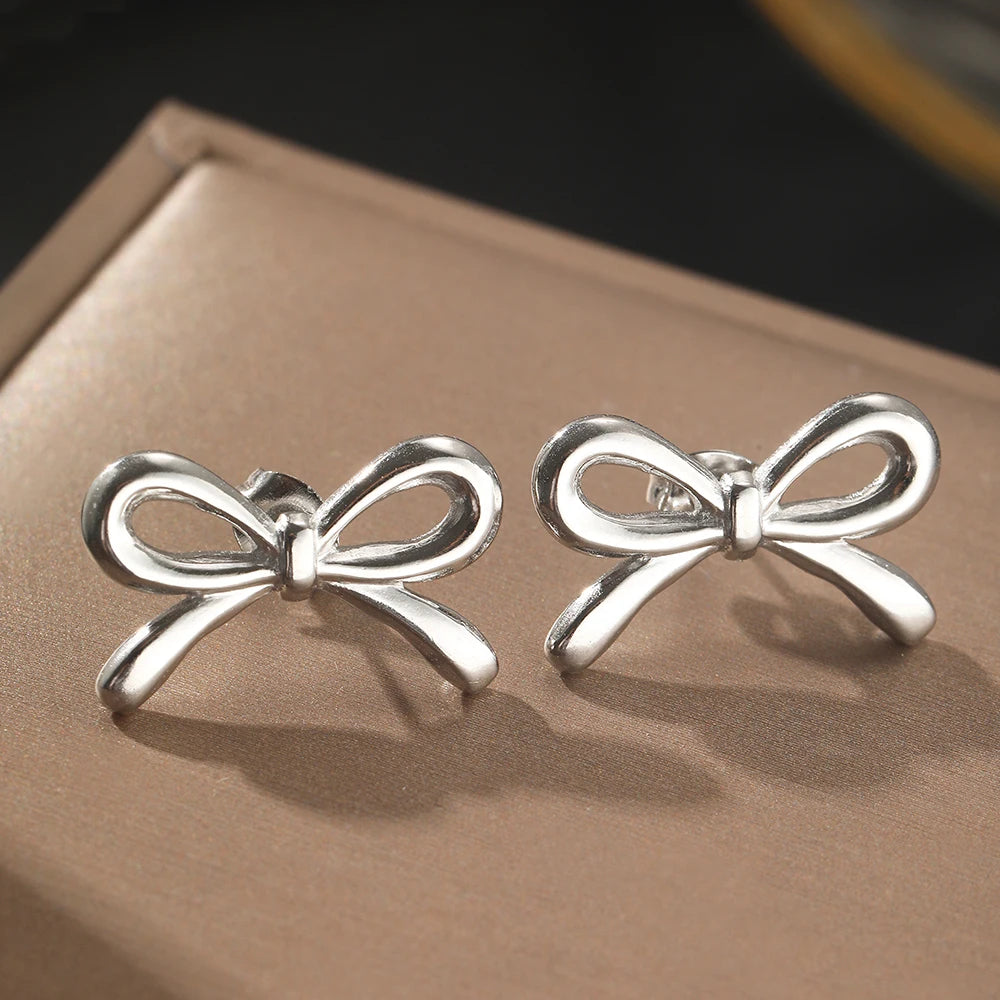 Stainless Steel Earrings Baroque Style White Imitation Pearl Hoop Korean Fashion Exquisite Dangle Earrings For Women Jewelry New