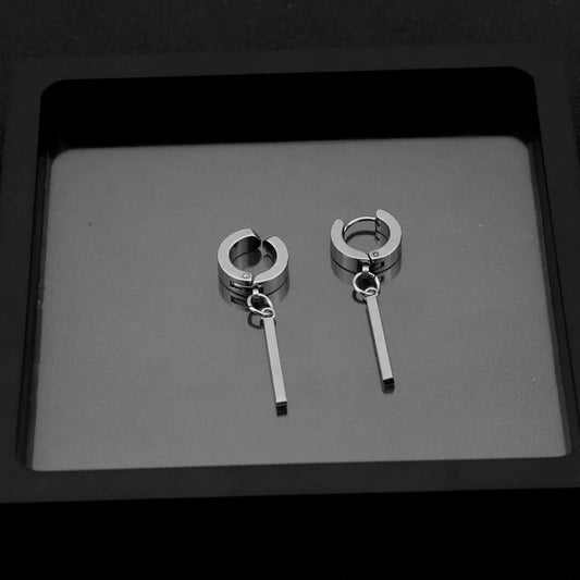 2023 Korean Wave New Felix Same Stainless Steel Earrings for Men's Punk Fashion Personalized Accessories Gift