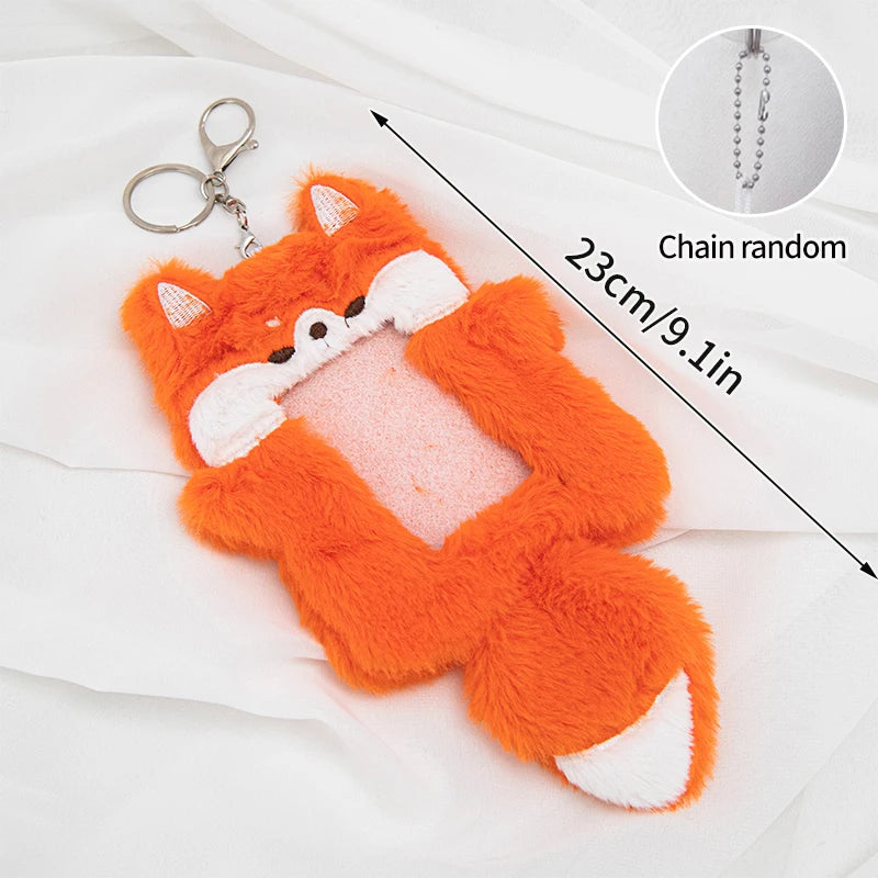 Plush Kpop Photocard Holder Idol Photocard Sleeves Fluffy ID Bank Credit Card Photocard Holder Mini Photo Album Cards Cover