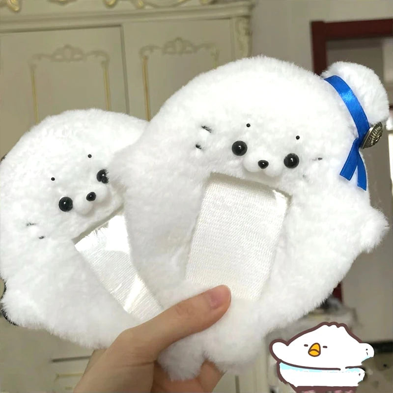 Plush Kpop Photocard Holder Idol Photocard Sleeves Fluffy ID Bank Credit Card Photocard Holder Mini Photo Album Cards Cover