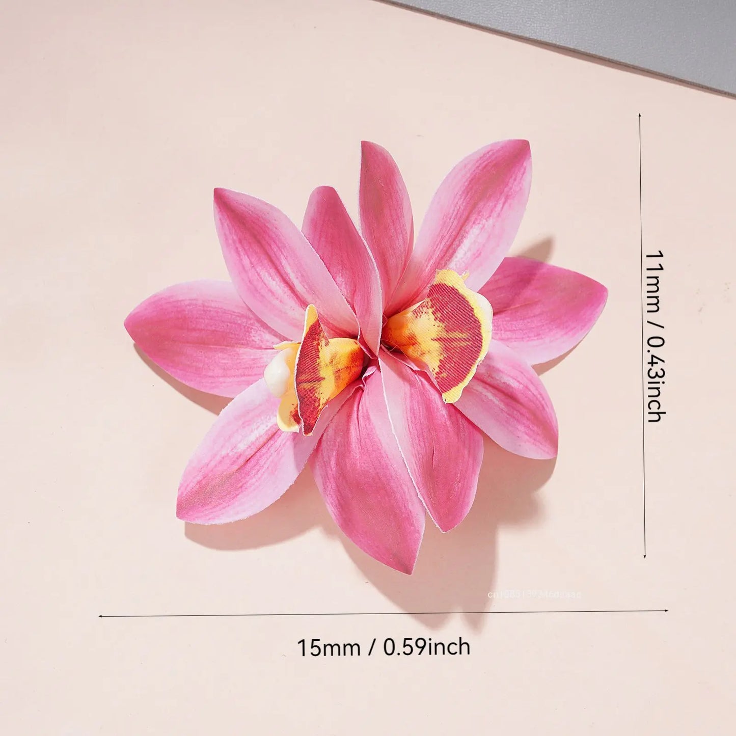 Trend Orchid Flowers Hair Clips Bohemian Small Hairpin Bridal Barrette Summer Beach Wedding Flower Women Holiday Hair Jewelry