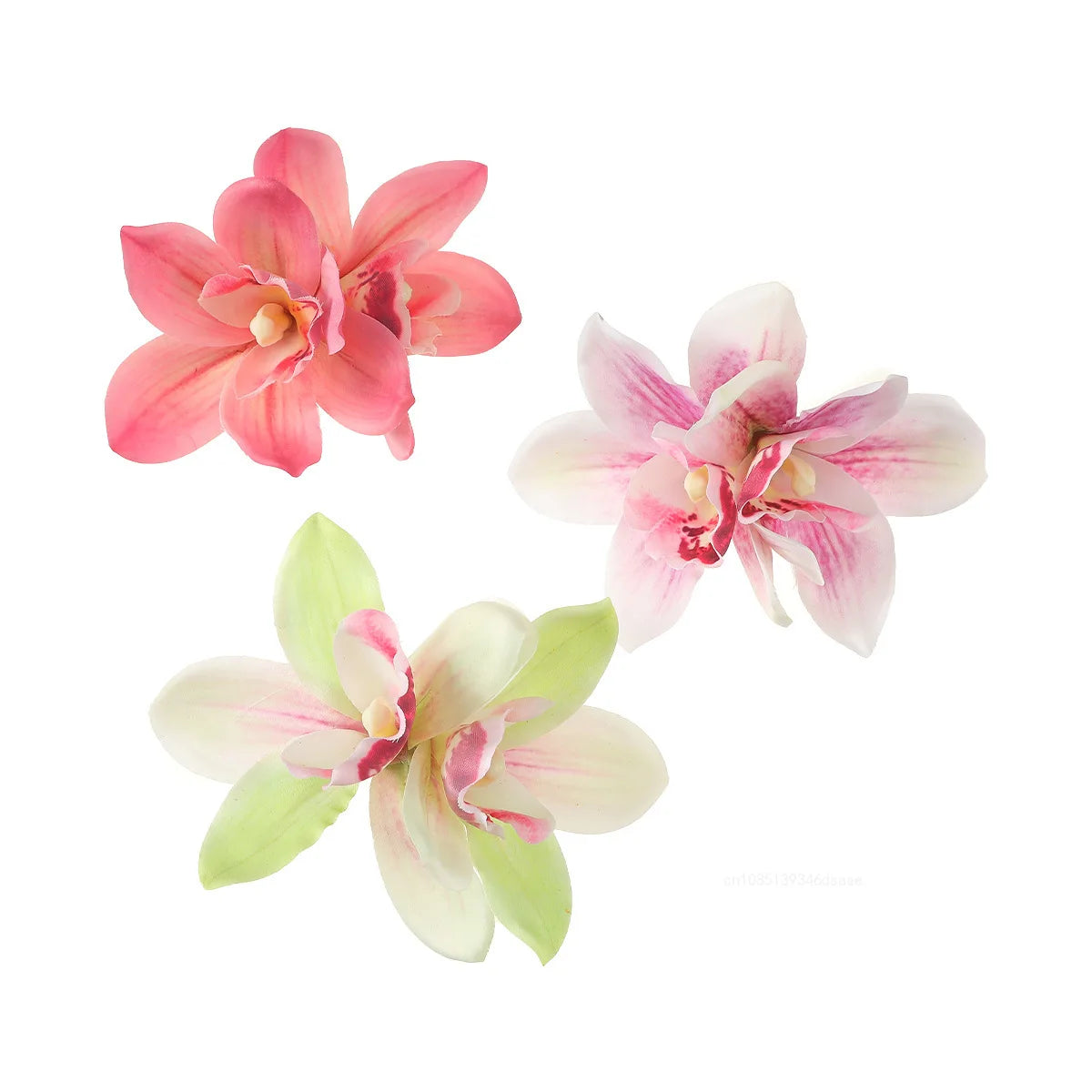 Trend Orchid Flowers Hair Clips Bohemian Small Hairpin Bridal Barrette Summer Beach Wedding Flower Women Holiday Hair Jewelry