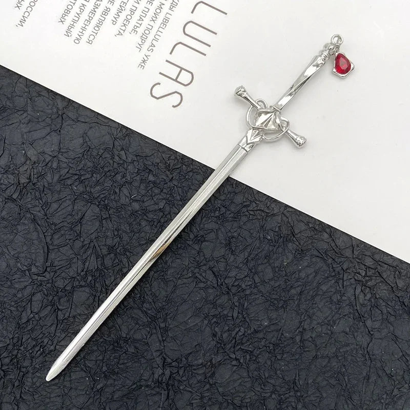 Classic Chinese Style Sword Hairpin Hair Accessories Vintage Headdress Hair Sticks Ponytail Holder Hair Jewelry Hairs Clips