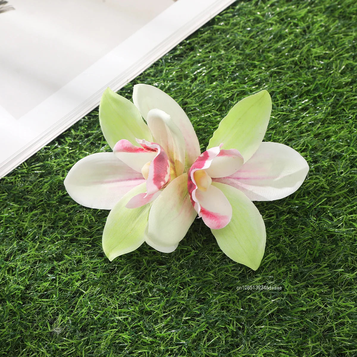 Trend Orchid Flowers Hair Clips Bohemian Small Hairpin Bridal Barrette Summer Beach Wedding Flower Women Holiday Hair Jewelry
