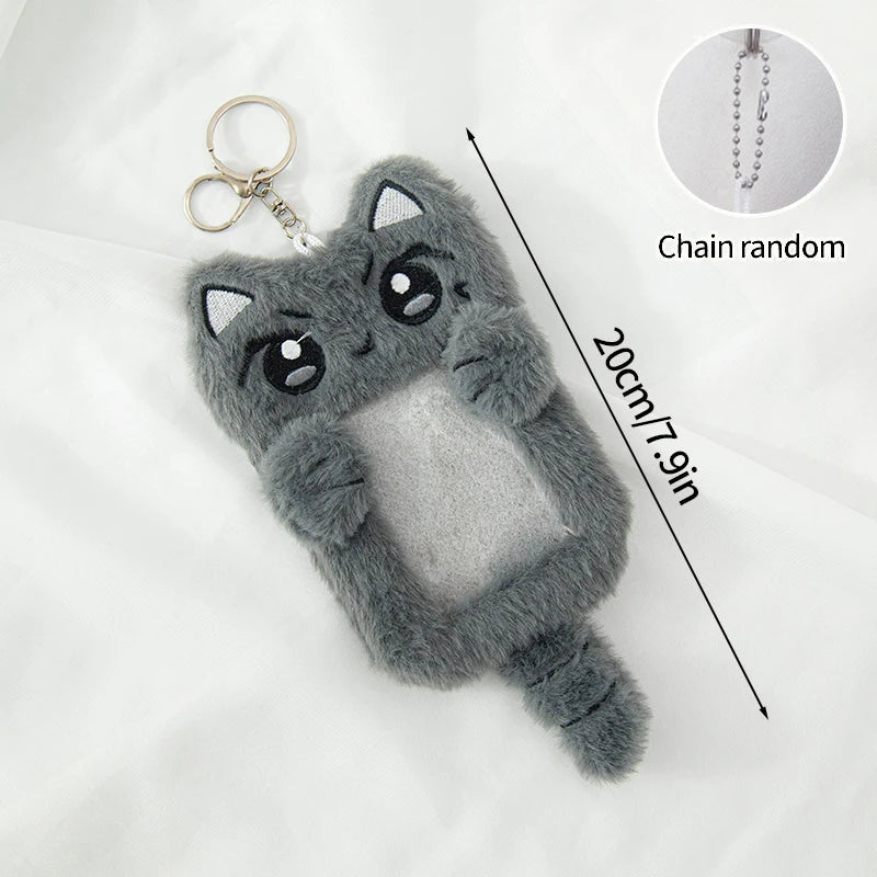 Plush Kpop Photocard Holder Idol Photocard Sleeves Fluffy ID Bank Credit Card Photocard Holder Mini Photo Album Cards Cover