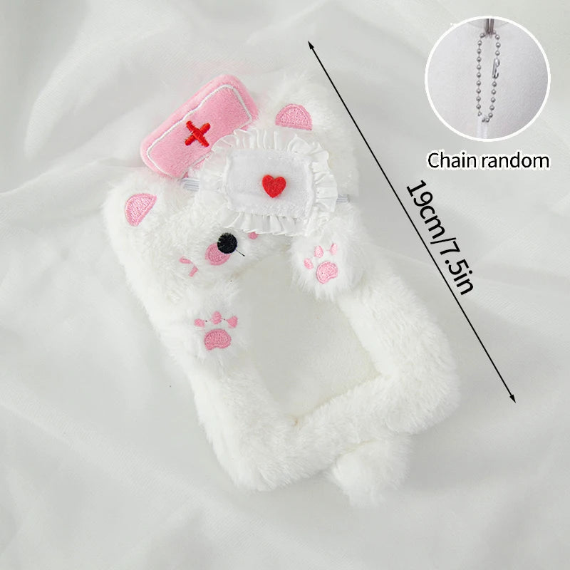 Plush Kpop Photocard Holder Idol Photocard Sleeves Fluffy ID Bank Credit Card Photocard Holder Mini Photo Album Cards Cover