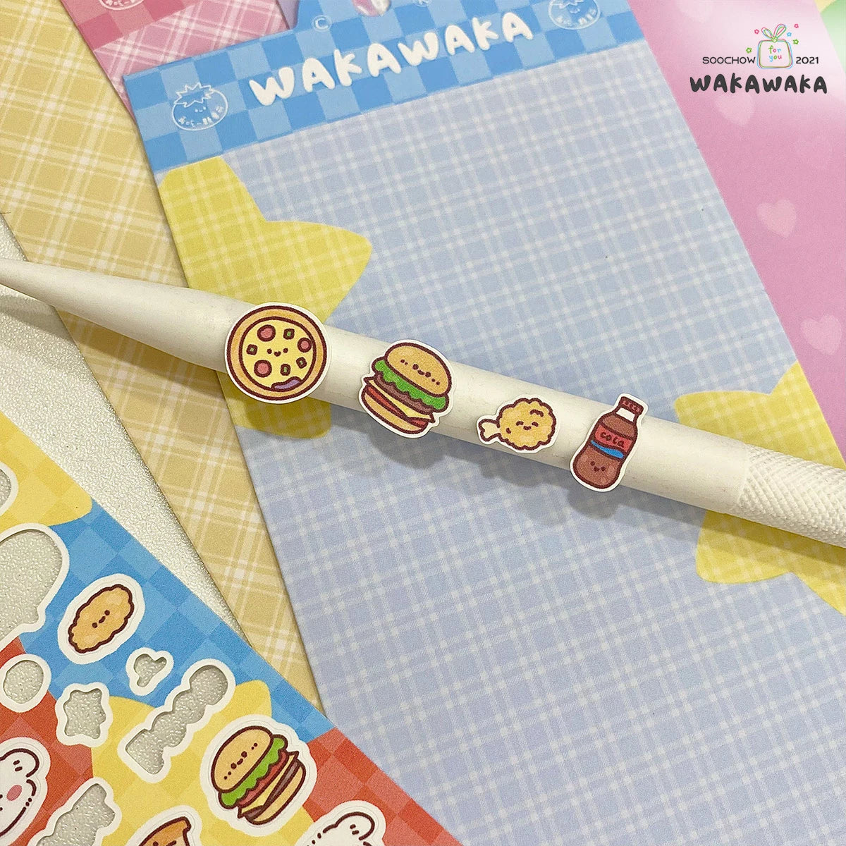 WAKAWAKA Kawaii Stickers Showa Graffiti Scrapbooking Deco Sticker Diy Arts Crafts Album Cute Animal Stationery Sticker