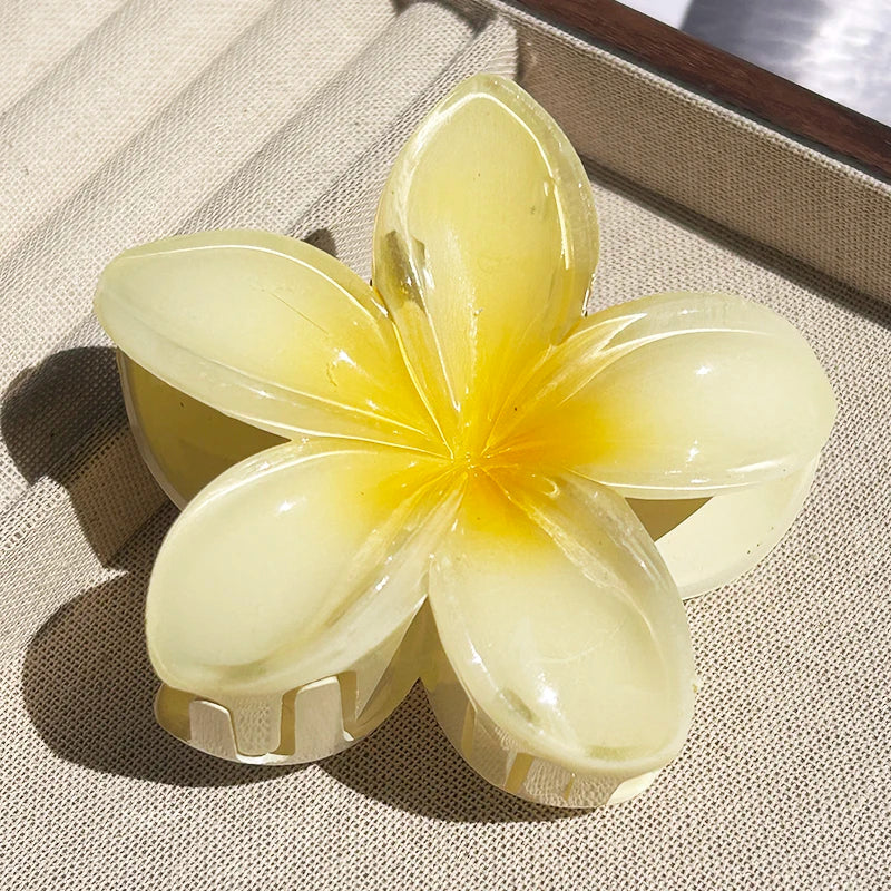 1/2/3 Pcs Hawaiian Gradient Flower Hair Claw Clip Women Fashion Large Hair Clip Girls Hairpin Barrettes Bohemia Hair Accessories