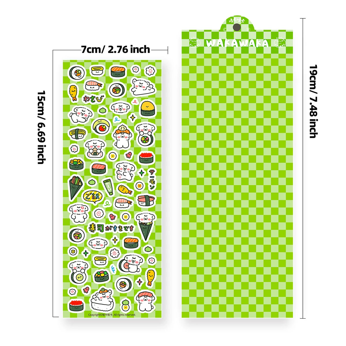 WAKAWAKA Kawaii Stickers Showa Graffiti Scrapbooking Deco Sticker Diy Arts Crafts Album Cute Animal Stationery Sticker