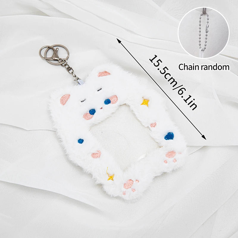 Plush Kpop Photocard Holder Idol Photocard Sleeves Fluffy ID Bank Credit Card Photocard Holder Mini Photo Album Cards Cover