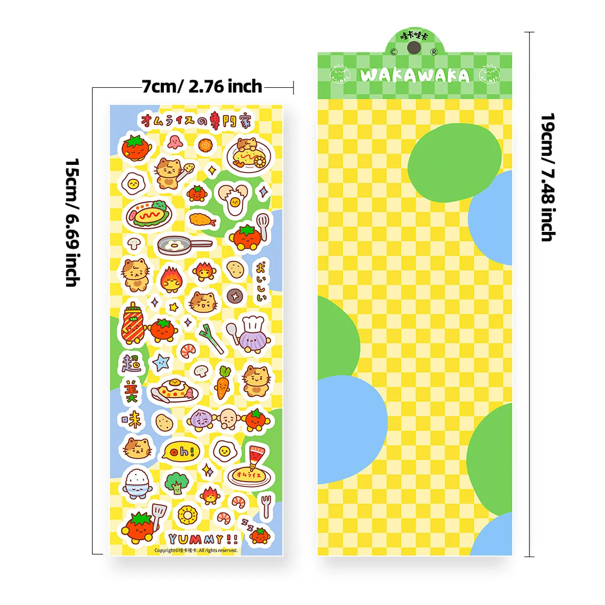 WAKAWAKA Kawaii Stickers Showa Graffiti Scrapbooking Deco Sticker Diy Arts Crafts Album Cute Animal Stationery Sticker