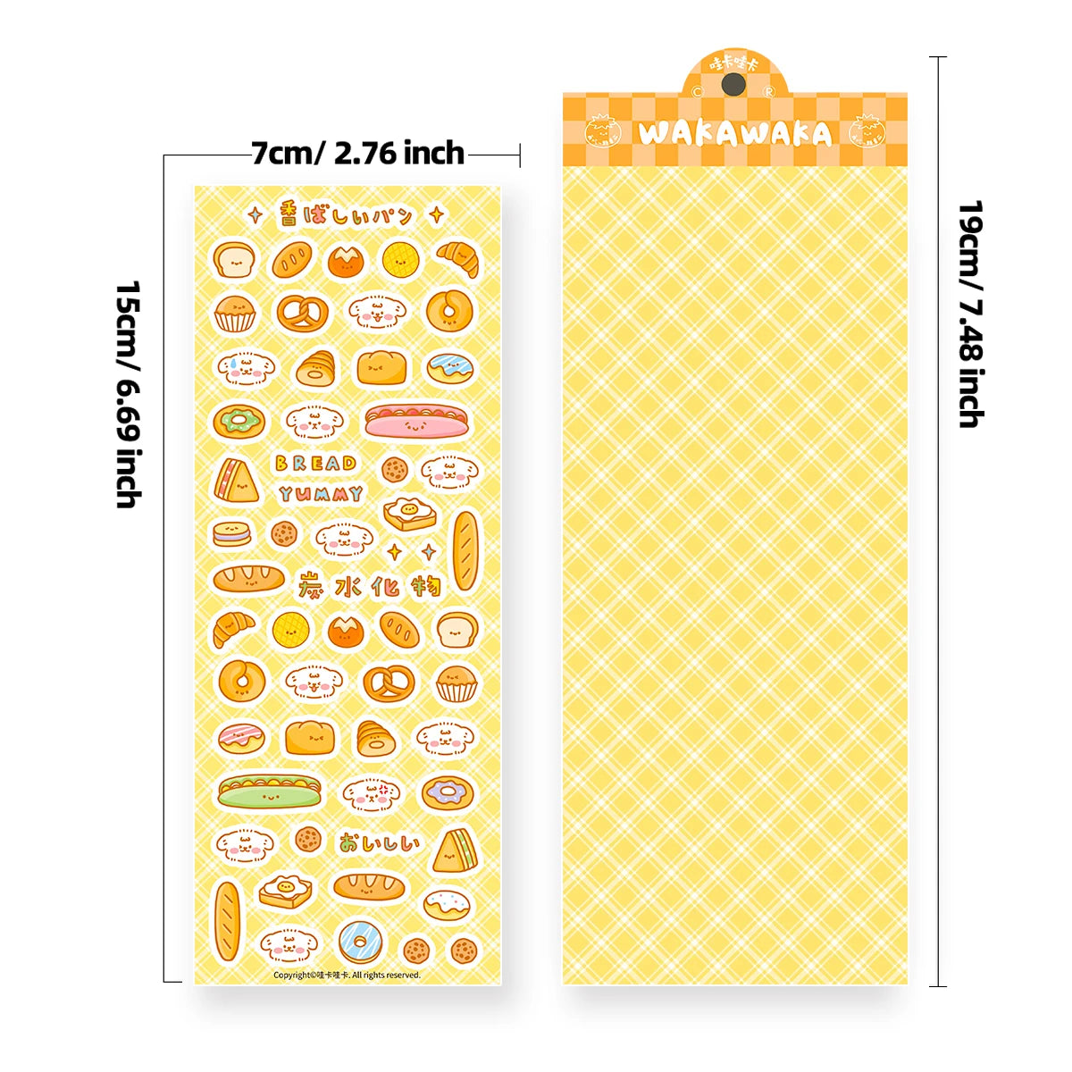 WAKAWAKA Kawaii Stickers Showa Graffiti Scrapbooking Deco Sticker Diy Arts Crafts Album Cute Animal Stationery Sticker