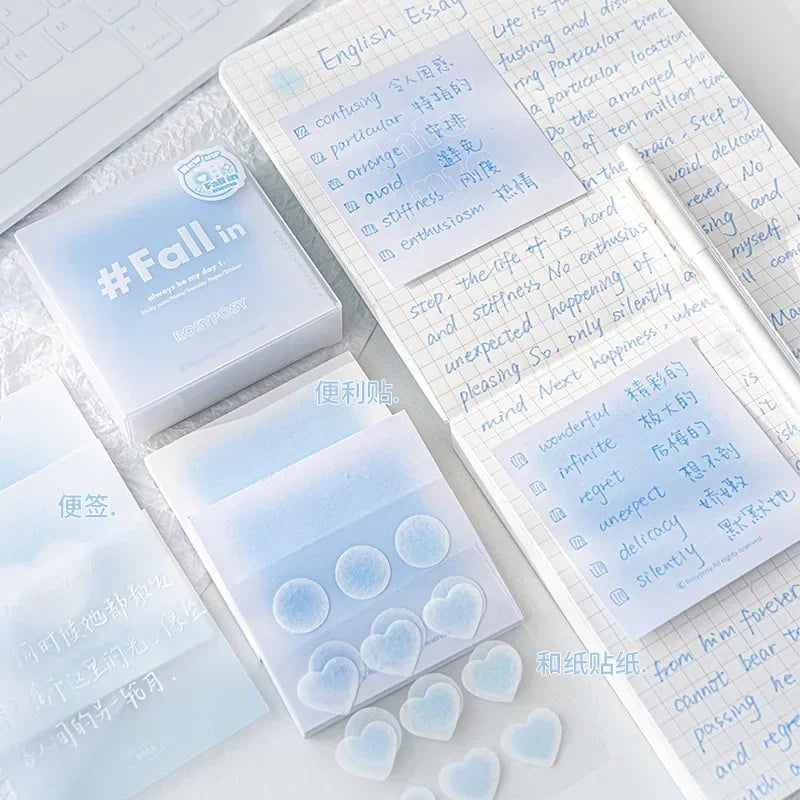 112Sheets Gradient Memo Pad Multifunctional Note Markers Index Stickers Stationary Supplies Korean Stationery Notepads