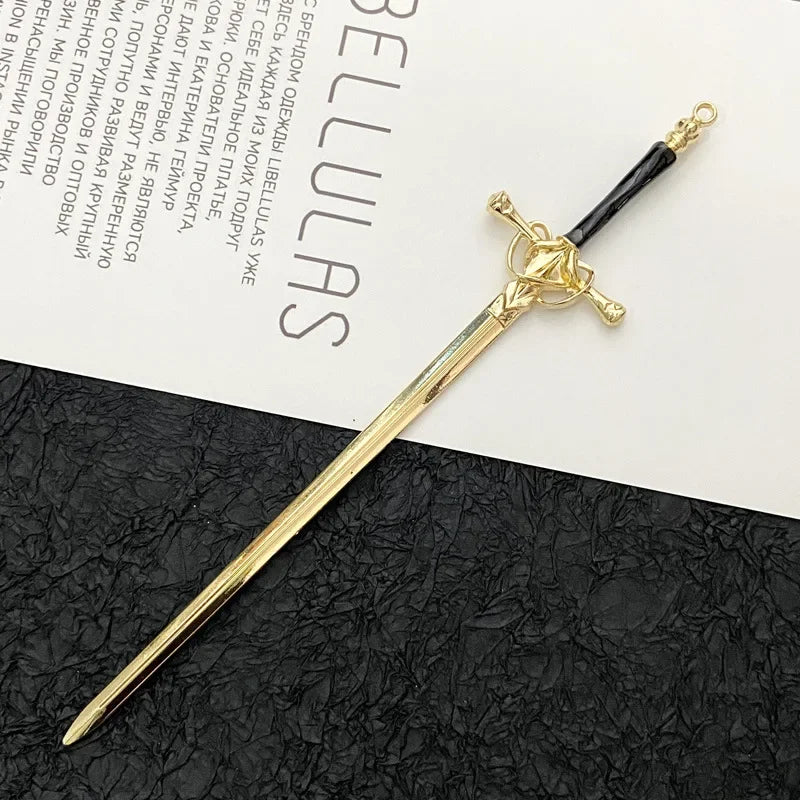 Classic Chinese Style Sword Hairpin Hair Accessories Vintage Headdress Hair Sticks Ponytail Holder Hair Jewelry Hairs Clips